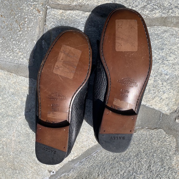 Bally Black Leather Loafers - Picture 7 of 12